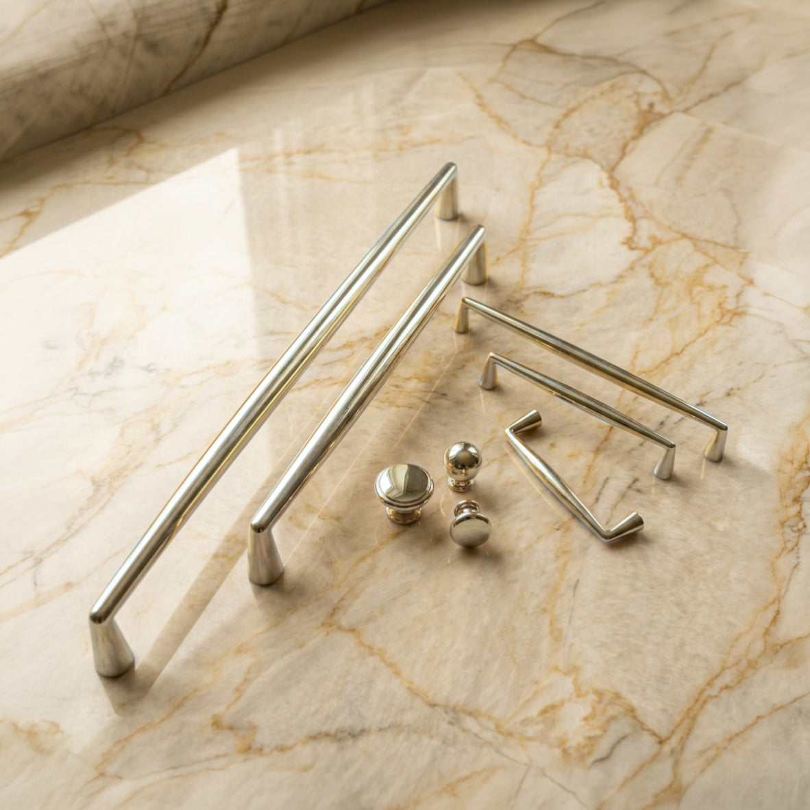 Polished Nickel Appliance Pull - Axis Pull