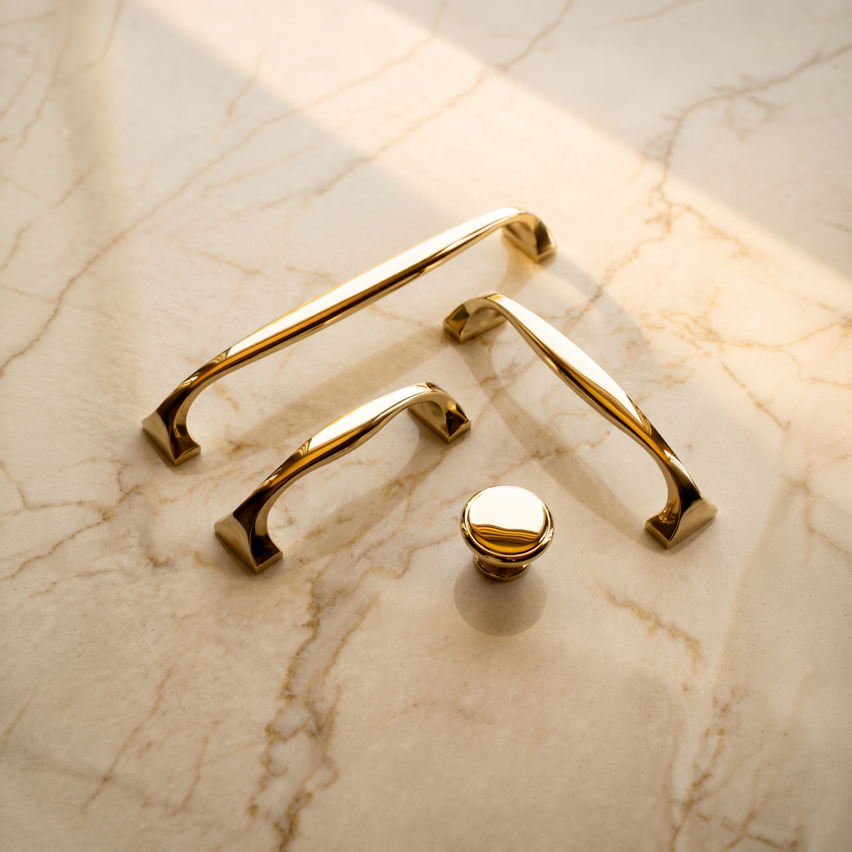 Unlacquered Brass Cabinet Pull  - Cotswold Pull