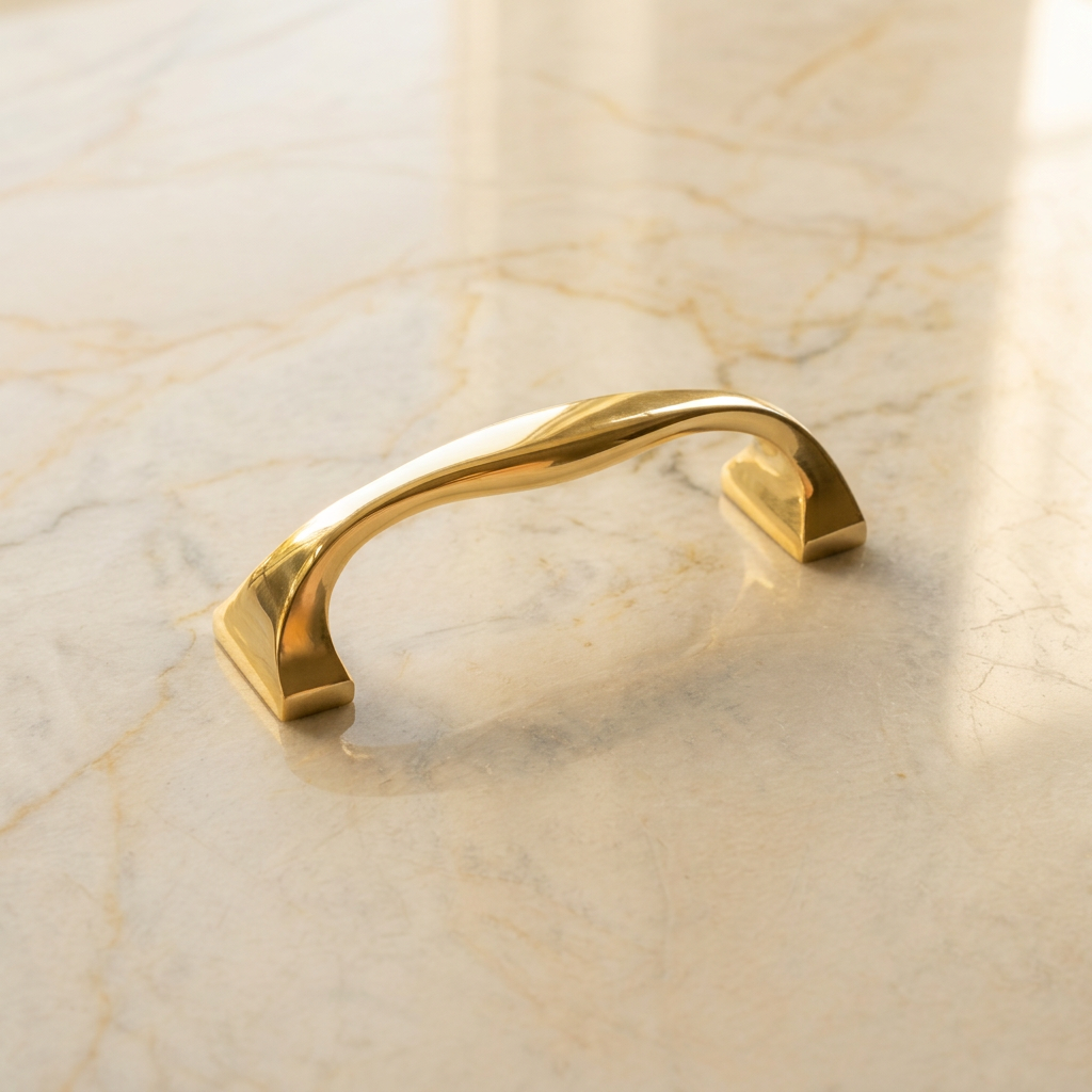 Unlacquered Brass Cabinet Pull  - Cotswold Pull