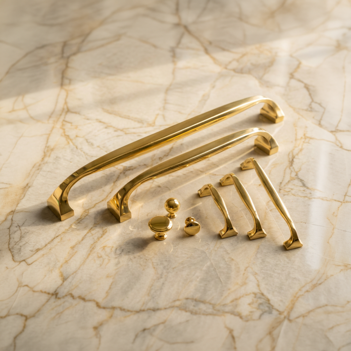 Unlacquered Brass Cabinet Pull  - Cotswold Pull